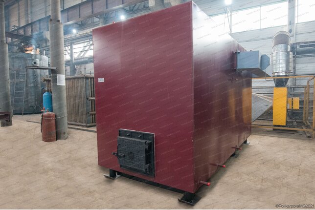 Водогрейный котел 1.0 МВт работающий без дымососа