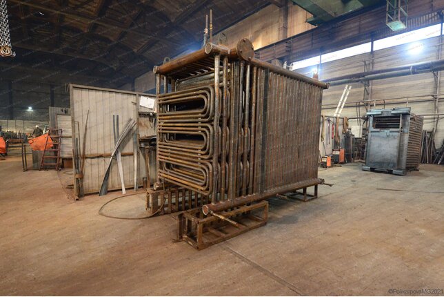 Твердотопливный промышленный котел 1.2 МВт - изготовление